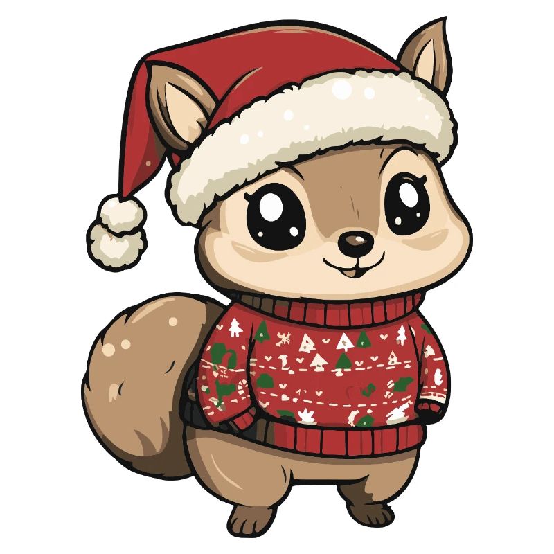 Squirrel Christmas Xmas
