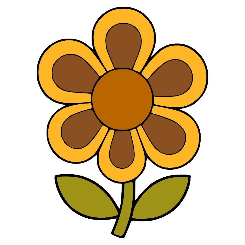 70s Flower Pattern Retro