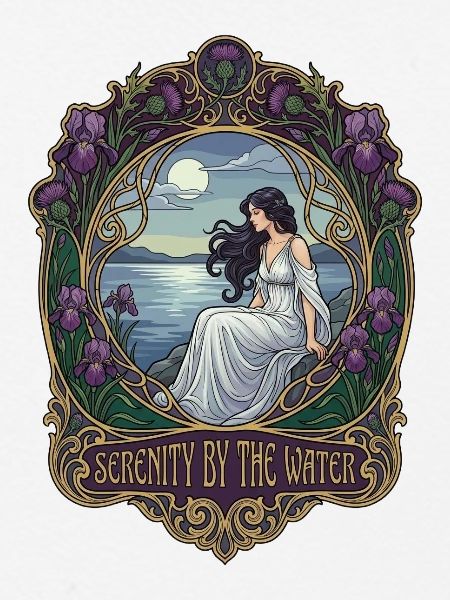 Frieden am Wasser im Jugendstil
