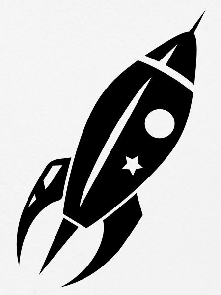 A rocket when departing