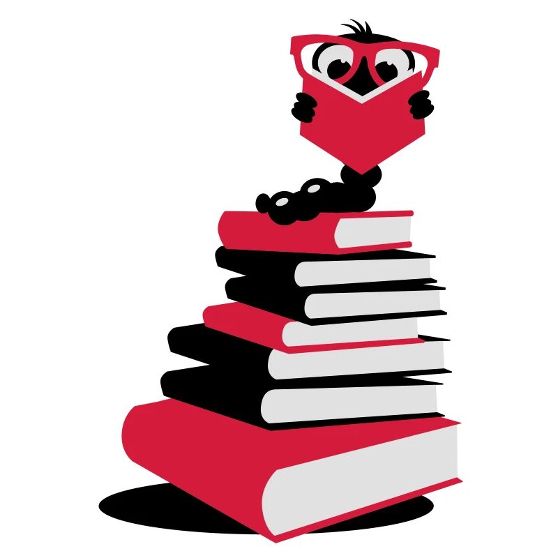A bookworm reading
