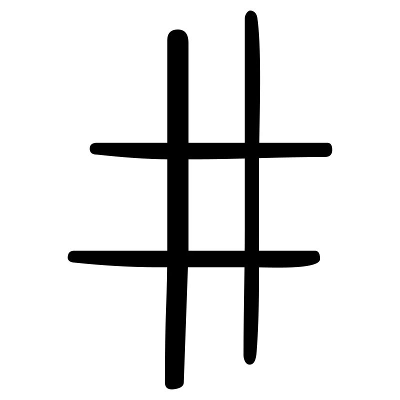 Hashtag icon social media gift idea