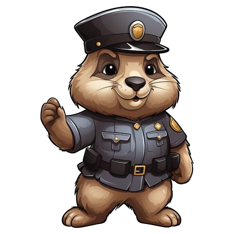 Marmot Policeman