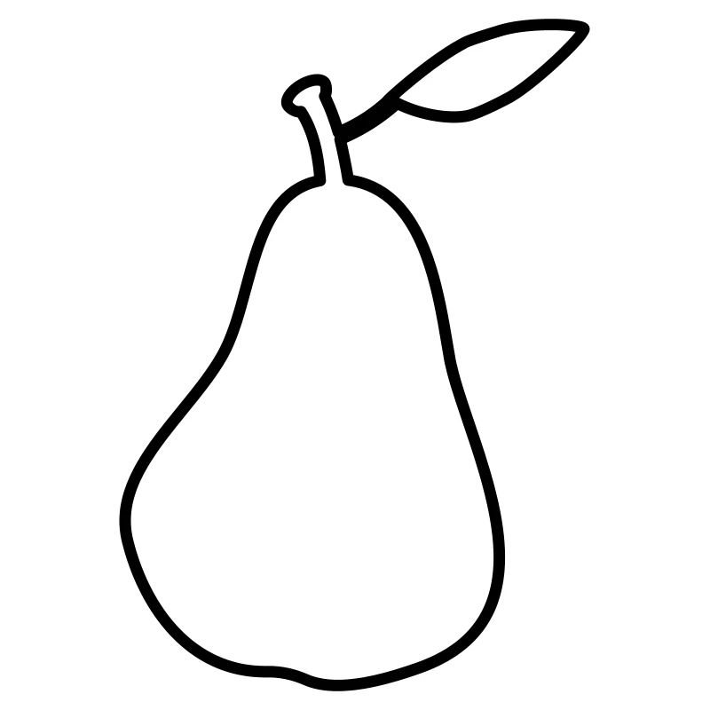 Silhouette Birne Pear Outline