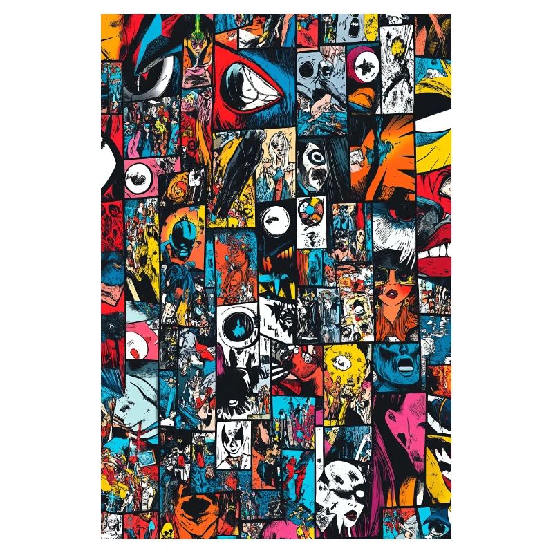 Kaleidoscope Comic Collage