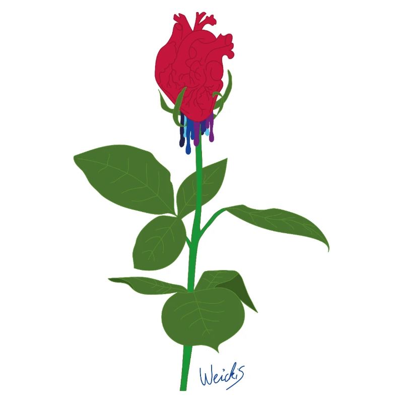 Heart rose