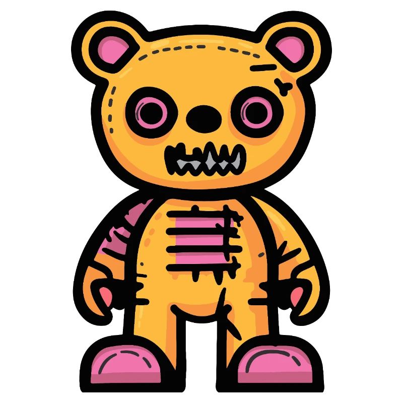 Bär Halloween Comic Teddybär