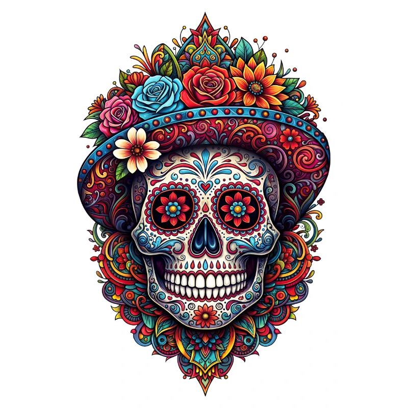 Mexican Dia de Muertos Sugar skull
