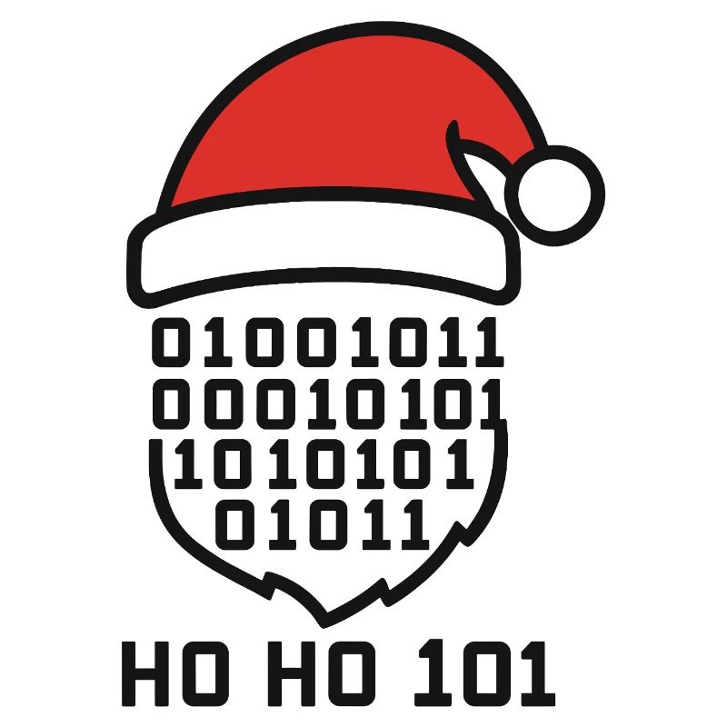 Weihnachtscode mit Santa Hut