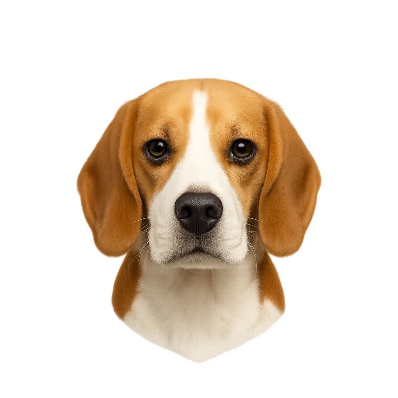 Beagle Head Portrait