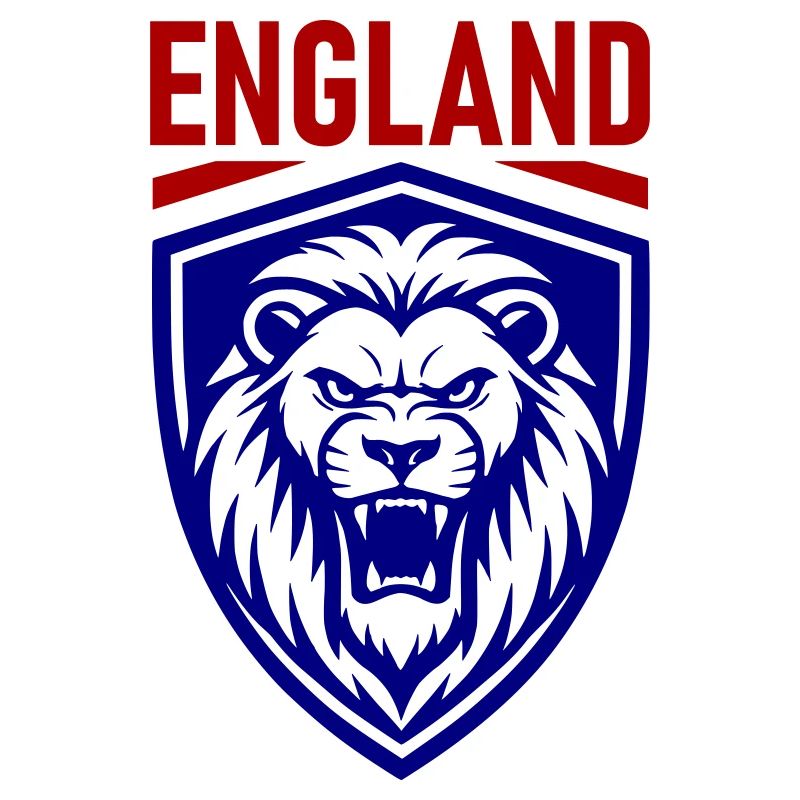 England Löwe Schild Design