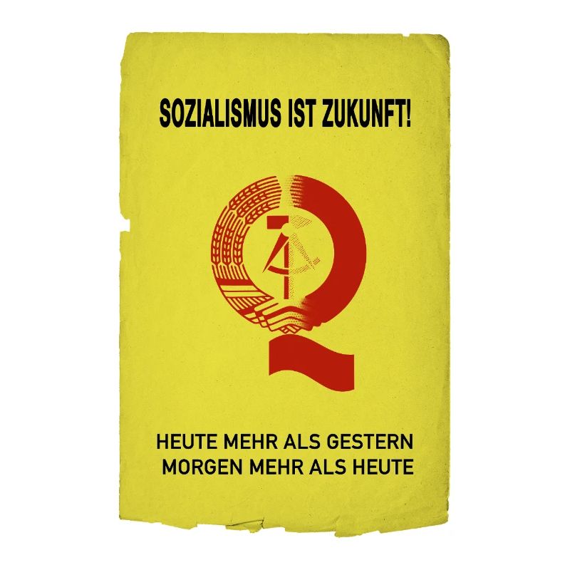 Le socialisme, c’est l’avenir – Affiche rétro de la RDA