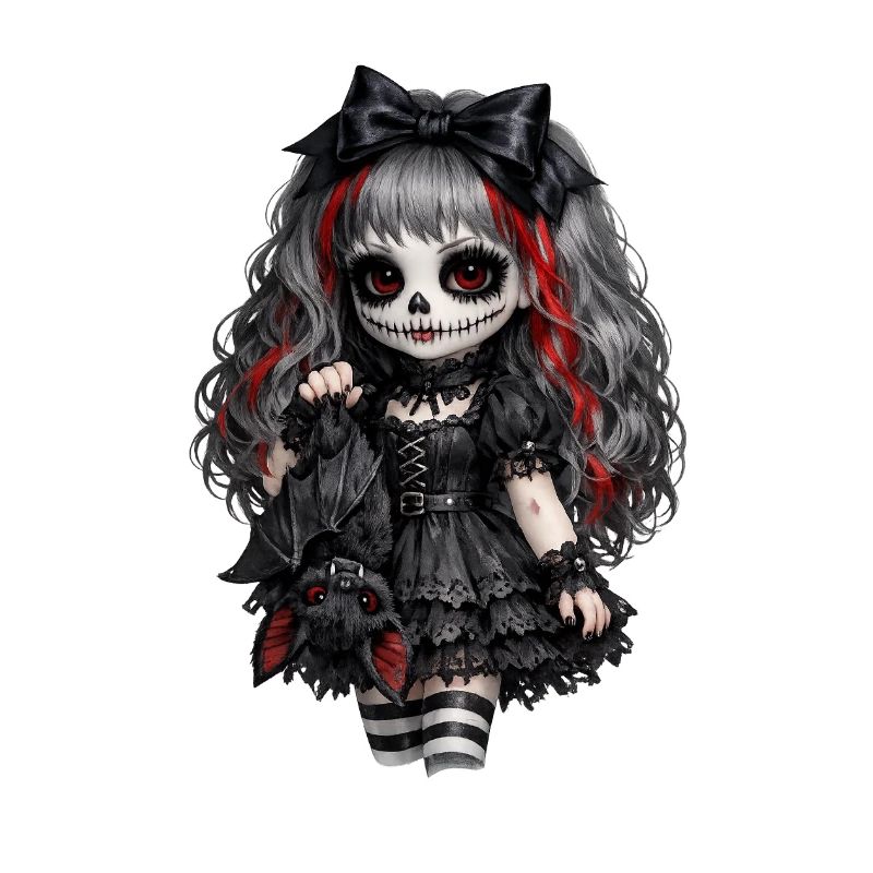 Gothic Sugar Skull Doll