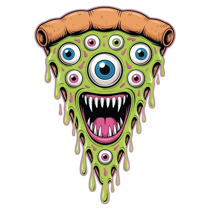 Drippy Eye Pizza Monster