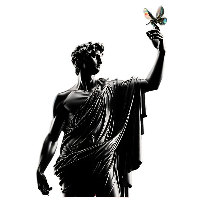 Pose davidique avec le papillon