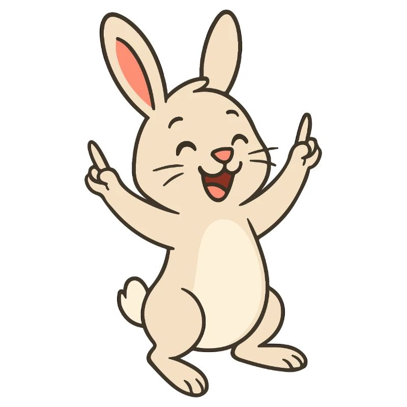 Cheerful Hoppy Bunny