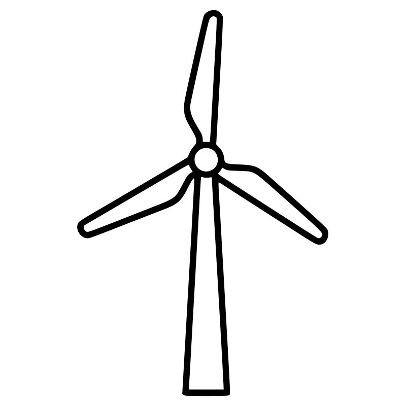 Wind turbine | Renewable Energy Statement Vector