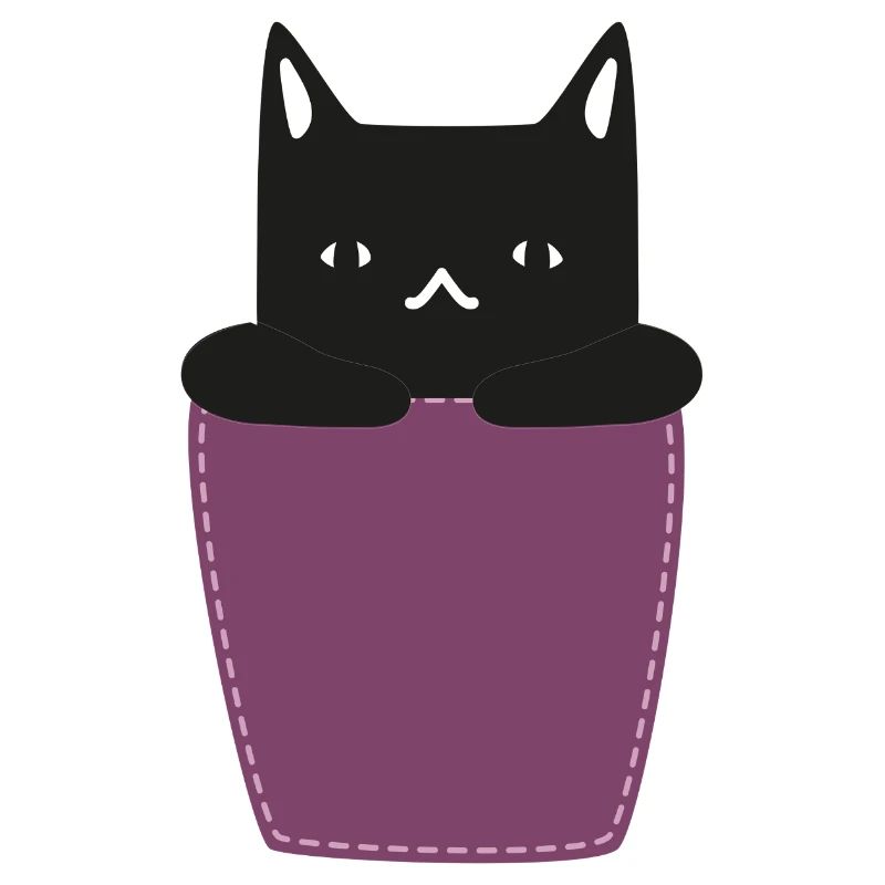 Katze In der Brusttasche
