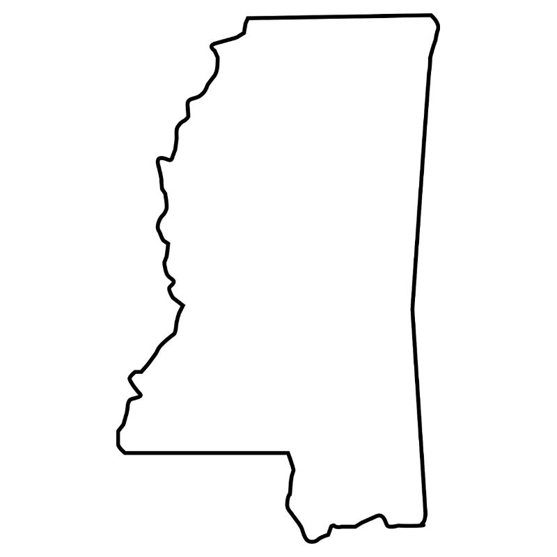 Mississippi map