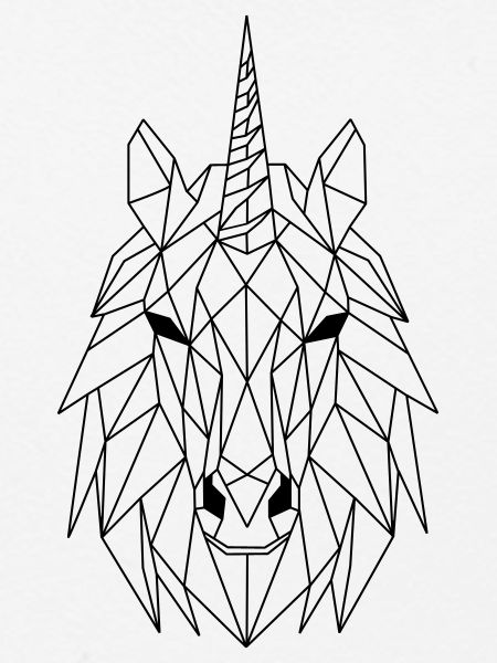 Einhorn Polygon