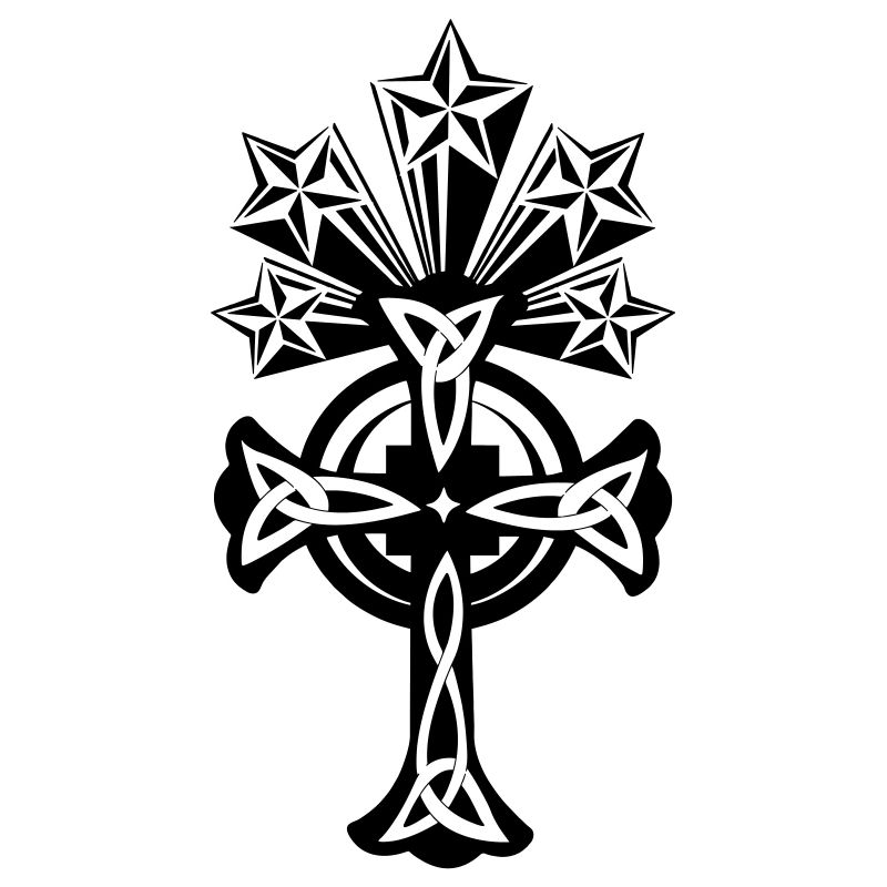 Celtic cross 5 stars