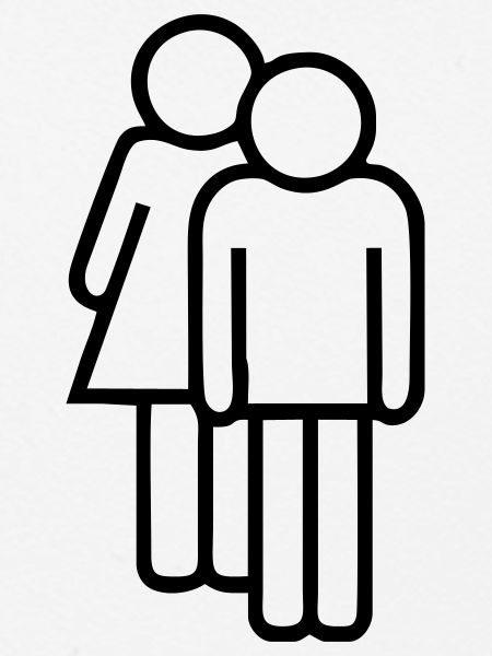 Logo-Mann und -Frau