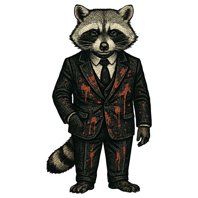 Mafiaboss Waschbär