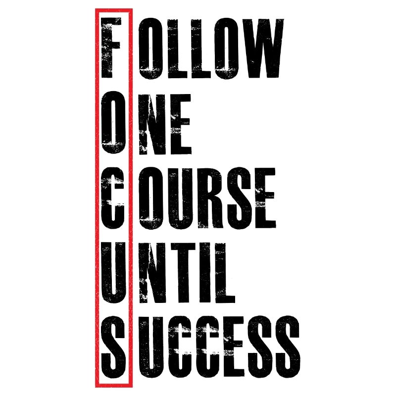 follow one course until