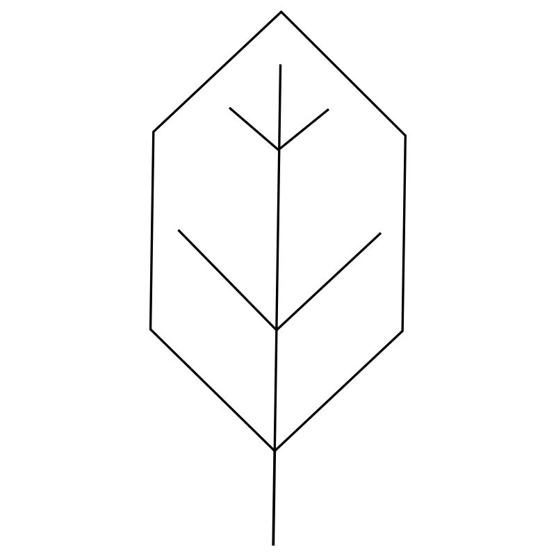 blatt kontur