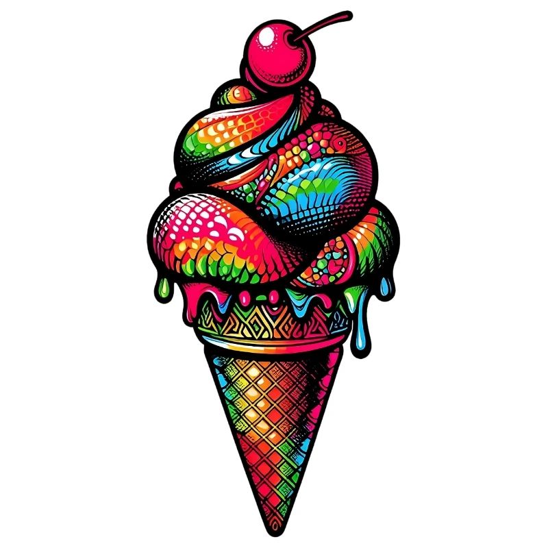 Cornet de crème glacée Popsicle