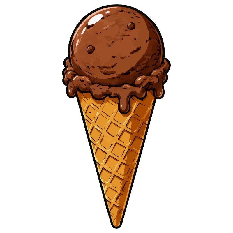 Schokoladen Eis Kugel