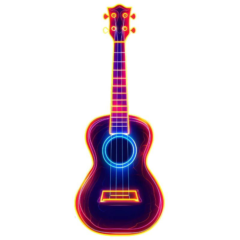 Ukulélé Synthwave rétro