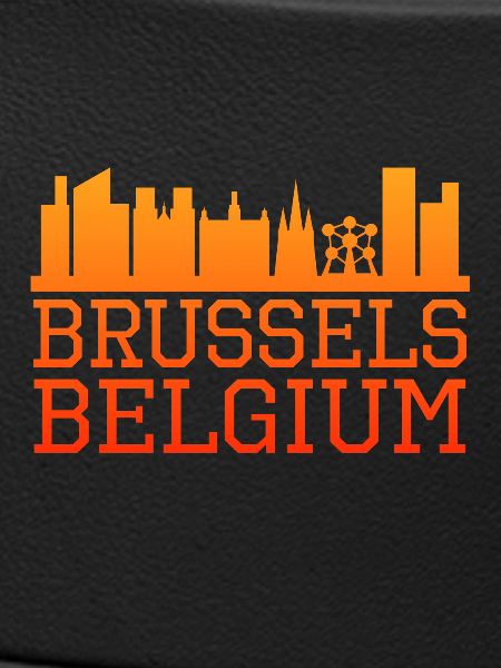 Brüssel Skyline Silhouette Design