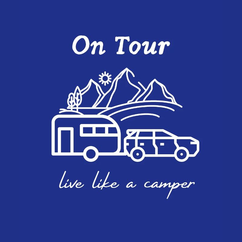 Live like a camper, Wohnwagen, Camping, Geschenk