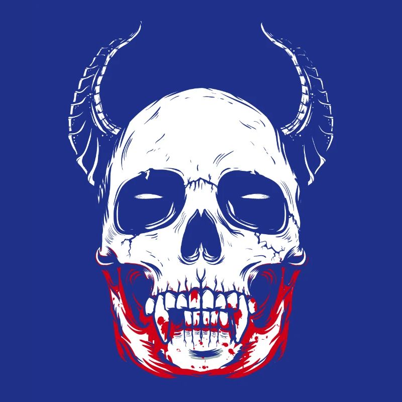 Vampire skeleton horror skull