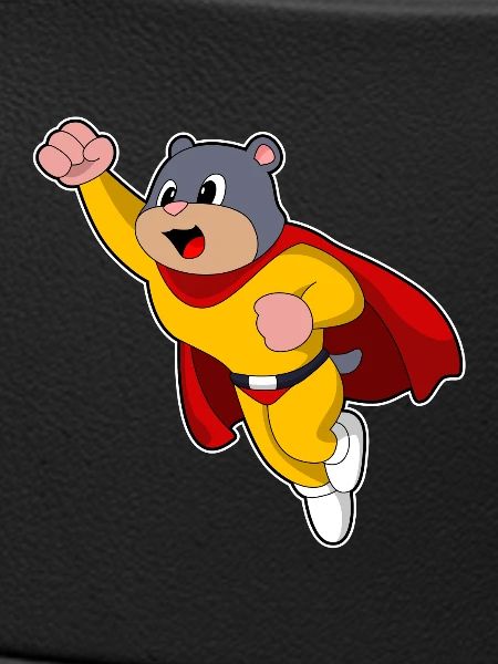 Maulwurf Superheld Umhang
