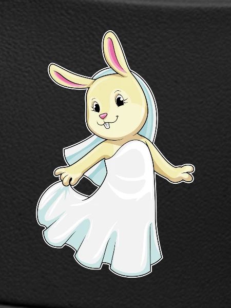 bunny bride veil wedding