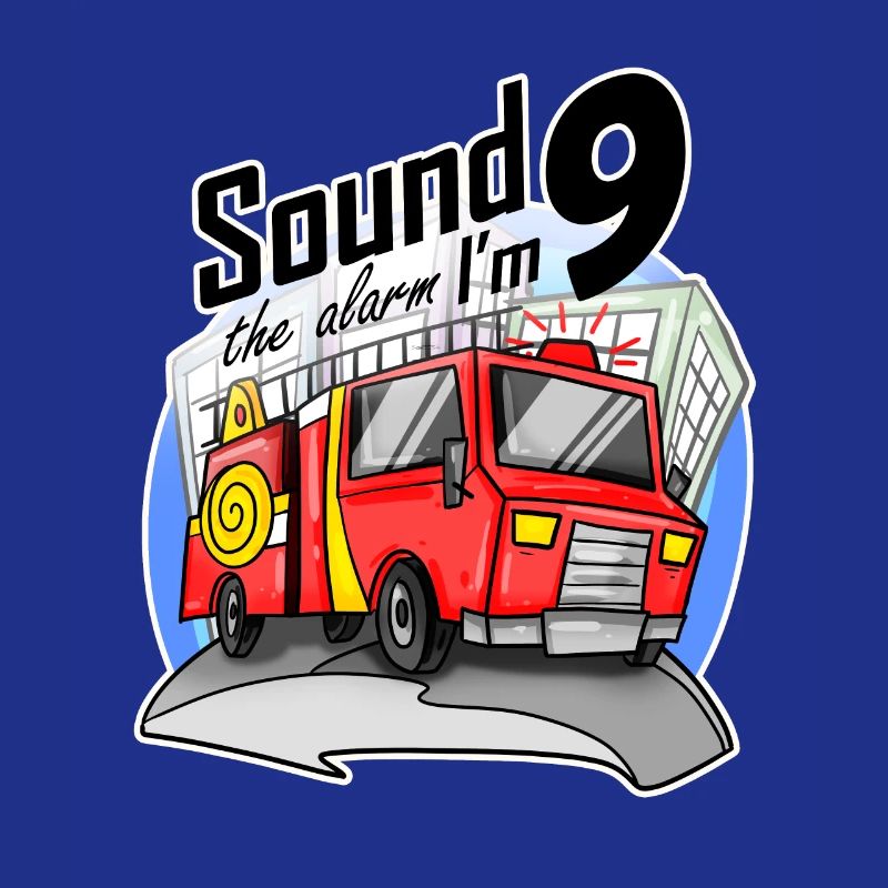 9 years old Young fire engine fire truck car