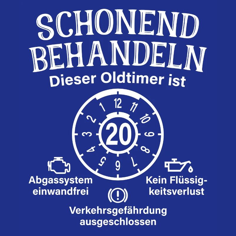20. Geburtstag Schonend Behandeln Oldtimer Ist 20