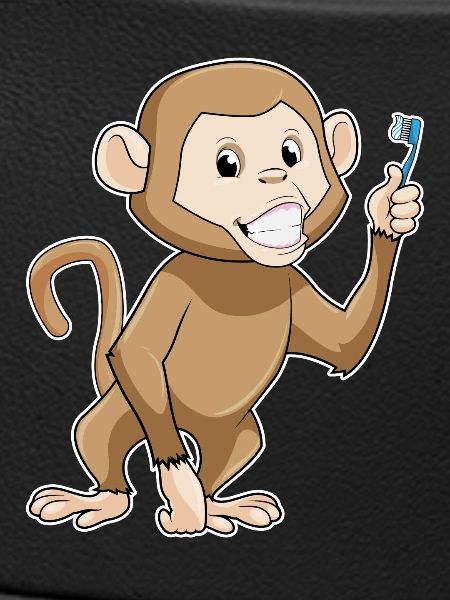 Affe Zahnbürste