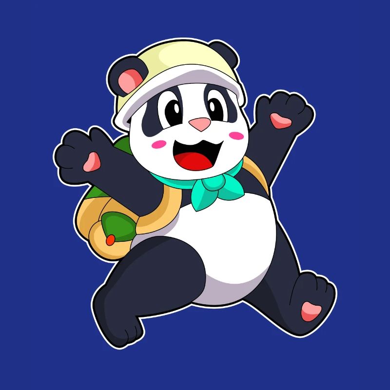 Panda Student Backpack School