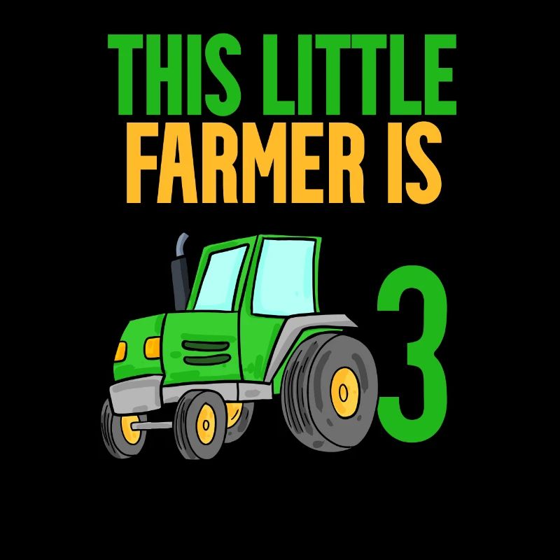Farmer Farmer 3 years Boy 3rd birthday son