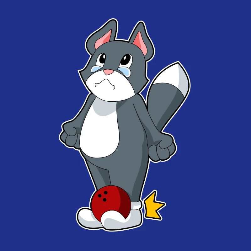 Boule de bowling pour chat