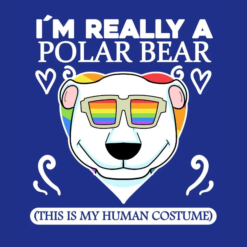 Eisbär Polarbär Bär Spruch Sprüche