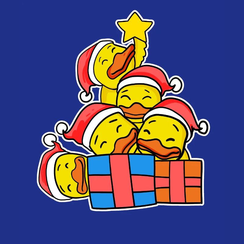 Christmas Christmas Tree Duck Ducks