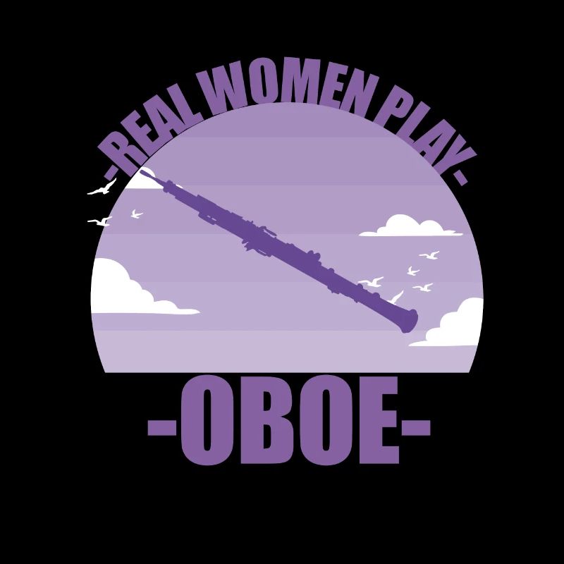 Oboe Instrument Musikerin Mädchen Geschenk