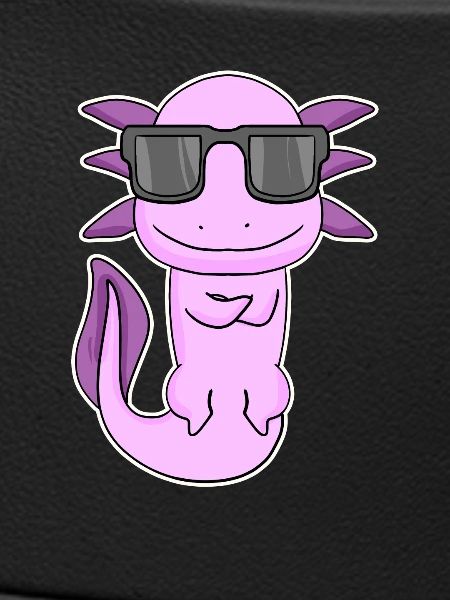 Axolotl mit Sonnenbrille