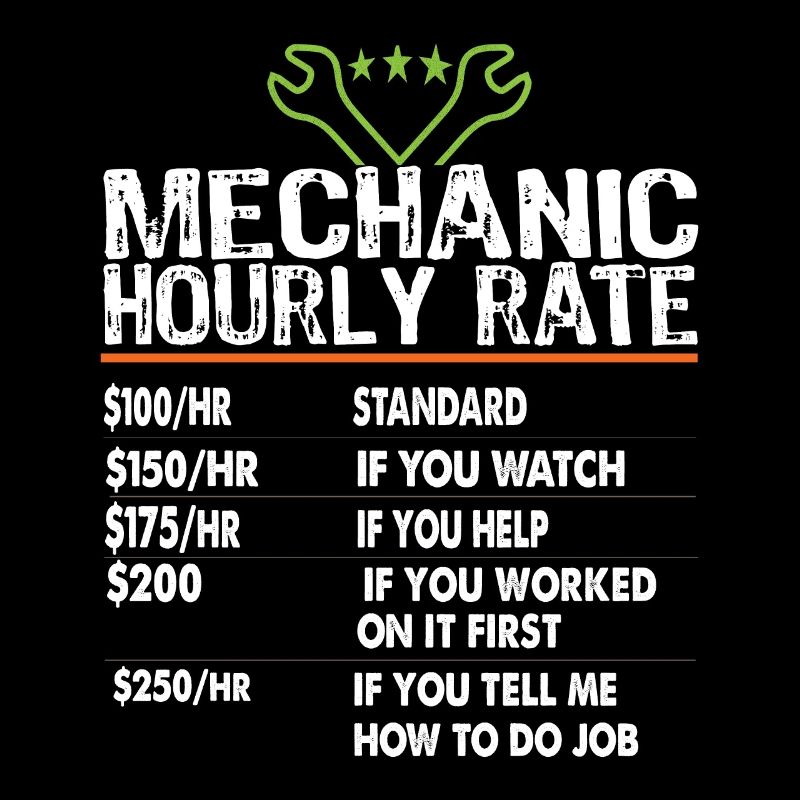 Mechanic hourly rate Mechanic worker Labor Rates