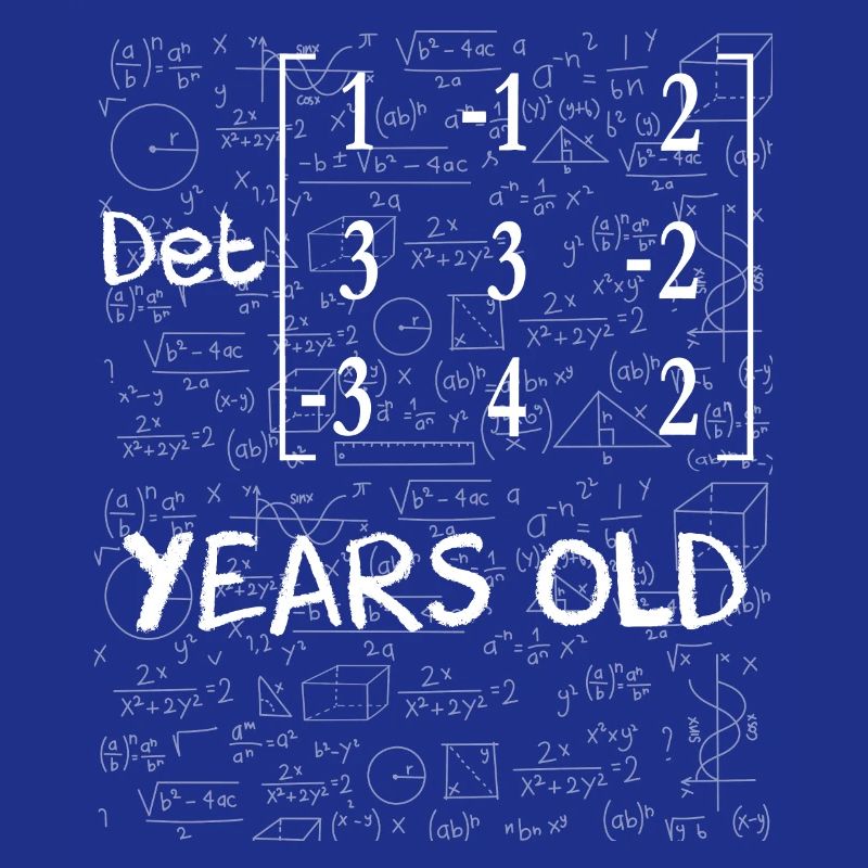 56th birthday 56 years matrix determinant