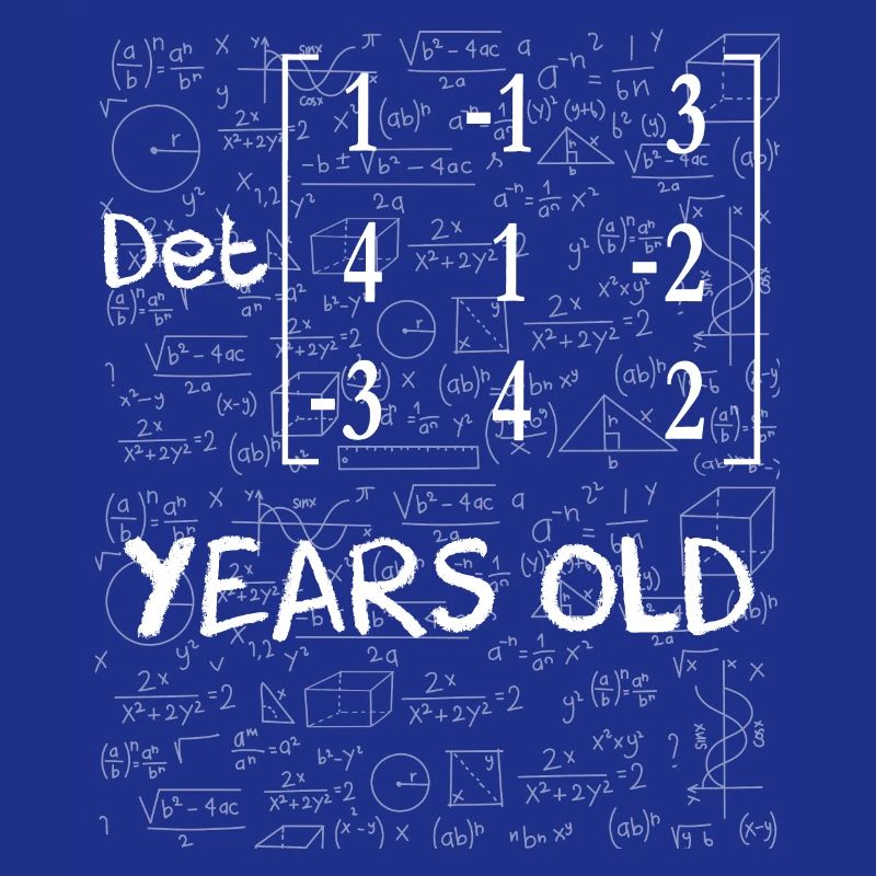 69th birthday 69 years matrix determinant
